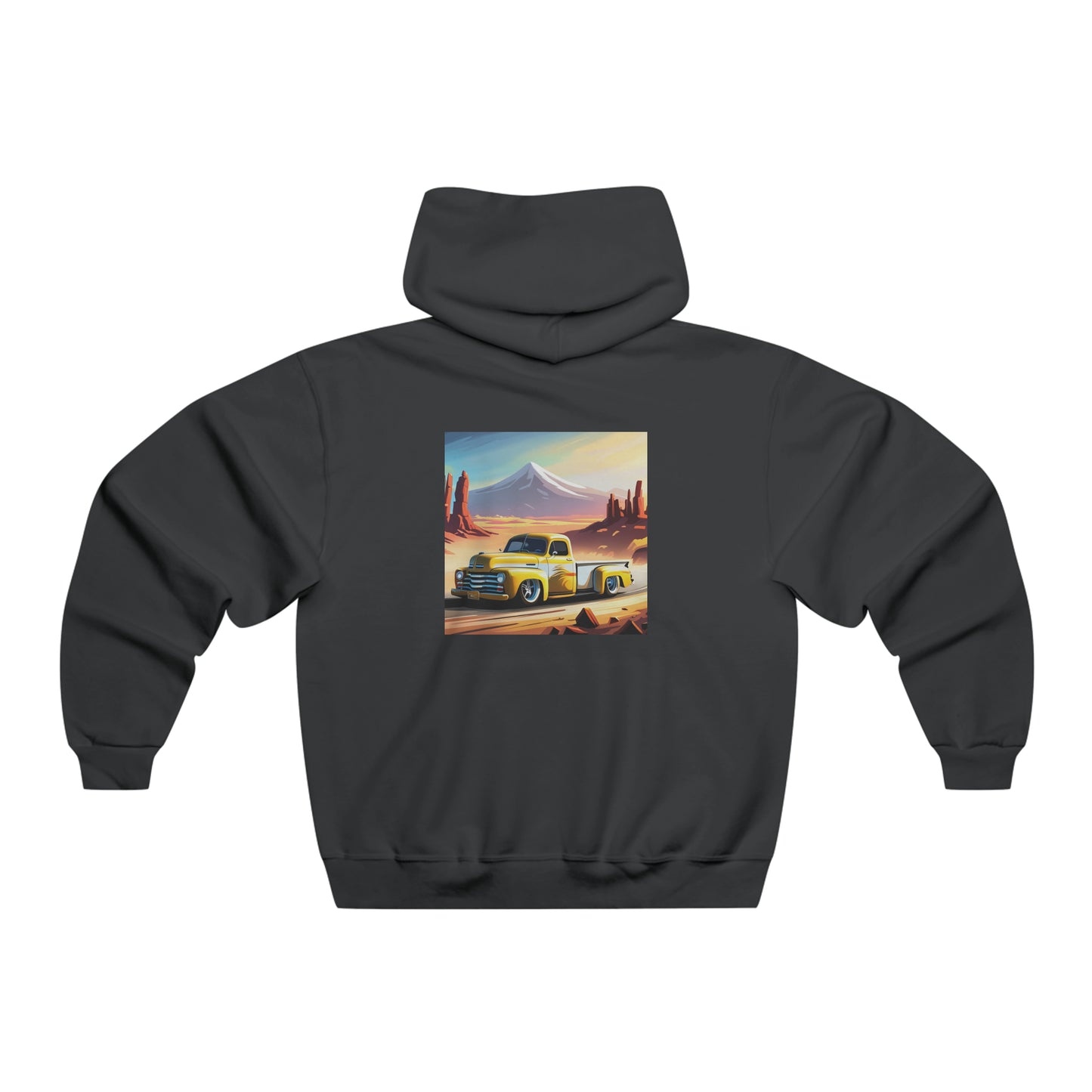 Mens Hooded Sweatshirt Classic truck